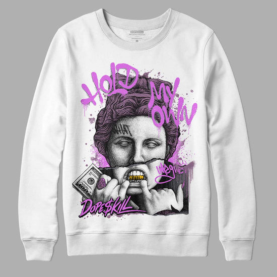 Jordan 2 “Mauve/Off-Noir” DopeSkill Sweatshirt Hold My Own Graphic Streetwear - White 