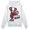 Jordan 1 Retro High OG “Team Red” DopeSkill Hoodie Sweatshirt Sneakerhead BEAR Graphic Streetwear - White