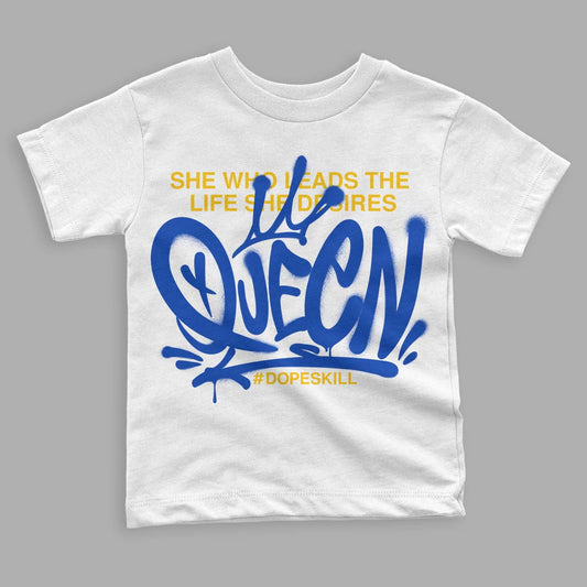 Jordan 14 “Laney” DopeSkill Toddler Kids T-shirt Queen Graphic Streetwear - White