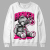 Jordan 1 Low GS “Fierce Pink” Dopeskill Sweatshirt Sick Bear Graphic Streetwear - White 