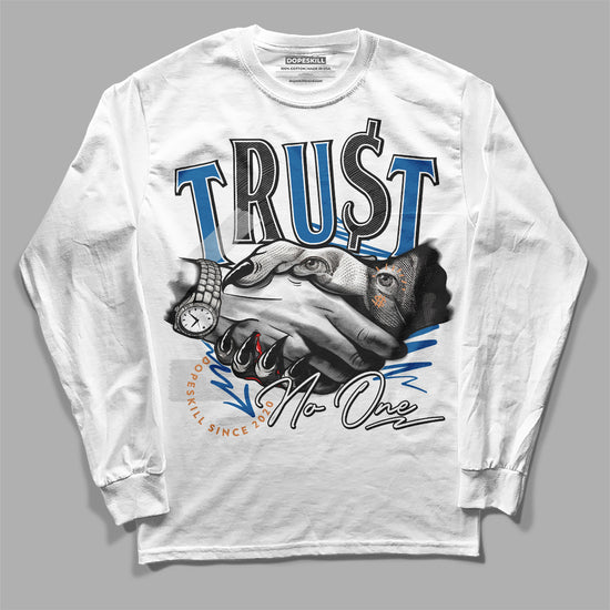 Jordan 3 Retro Wizards DopeSkill Long Sleeve T-Shirt Trust No One Graphic Streetwear - White