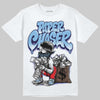 University Blue Sneakers DopeSkill T-Shirt Paper Chaser Boy Graphic Streetwear - White