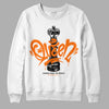 Orange, Black & White Sneakers DopeSkill Sweatshirt Queen Chess Graphic Streetwear - WHite