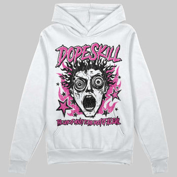 Pink Sneakers DopeSkill Hoodie Sweatshirt Root of Evil Graphic Streetwear - White