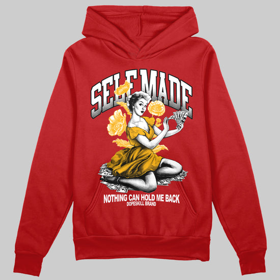 Red Sneakers DopeSkill Hoodie Self Made Graphic Streetwear - Red