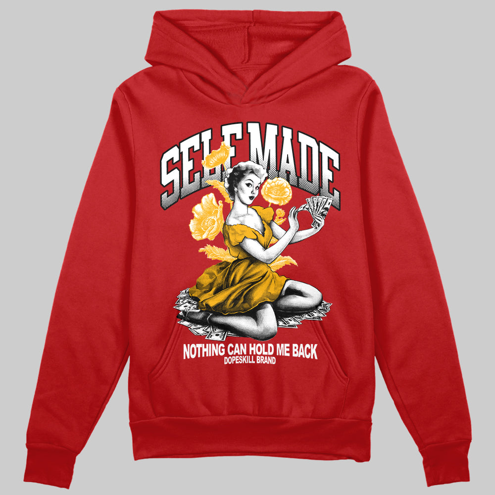 Red Sneakers DopeSkill Hoodie Self Made Graphic Streetwear - Red