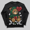 Jordan 13 GS “Pine Green” DopeSkill Long Sleeve T-Shirt Broken Bear Graphic Streetwear - Black