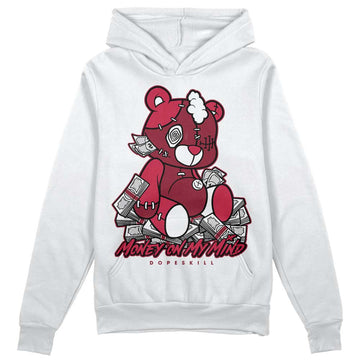 Jordan 1 Retro High '85 OG Metallic Burgundy DopeSkill Hoodie Sweatshirt MOMM Bear Graphic Streetwear - White