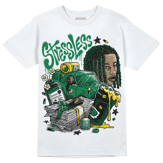 Jordan 5 “Lucky Green” DopeSkill T-Shirt Stressless Graphic Streetwear - White