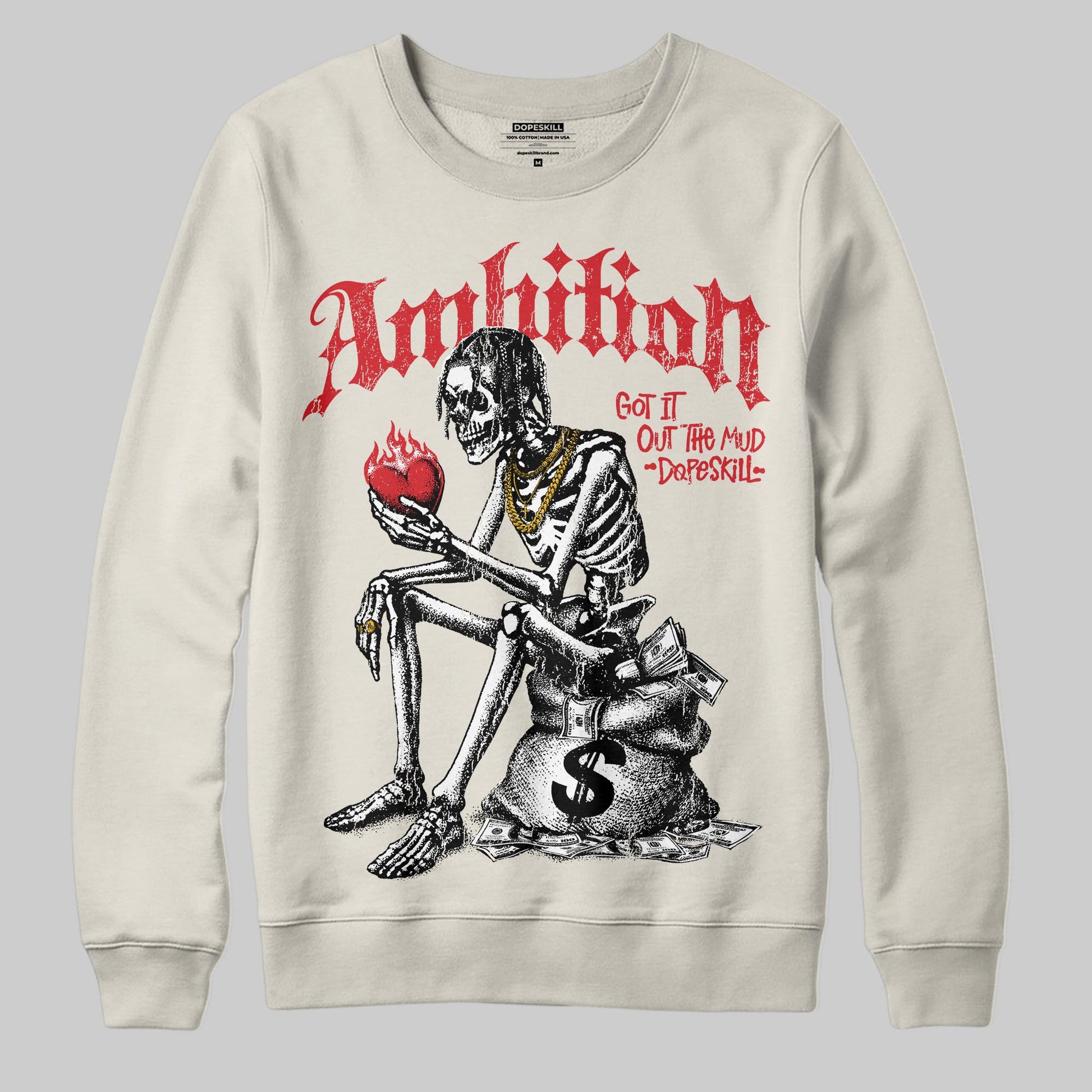 Jordan 1 Retro High OG “Sail” DopeSkill Sweatshirt Ambition Graphic Streetwear
