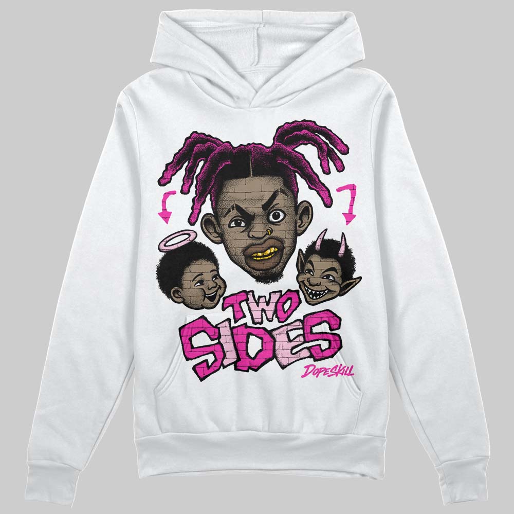 Pink Sneakers DopeSkill Hoodie Two Sides Graphic Streetwear - White