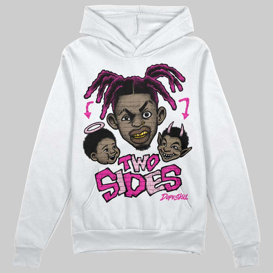 Pink Sneakers DopeSkill Hoodie Two Sides Graphic Streetwear - White