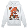 Jordan 3 Georgia Peach DopeSkill Hoodie Sweatshirt Hurt Bear Graphic Streetwear - White