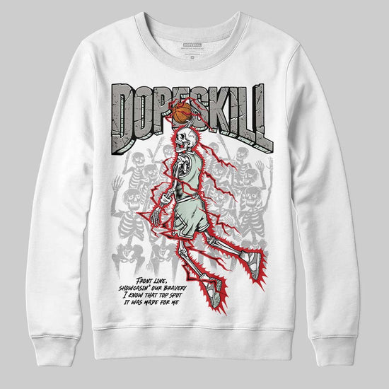 Jordan 1 Retro Low OG Year of the Snake (2025) DopeSkill Sweatshirt Thunder Dunk Graphic Streetwear - White