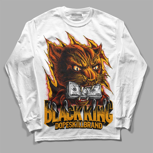 Dunk Low Championship Goldenrod (2021) DopeSkill Long Sleeve T-Shirt Black King Graphic Streetwear - White