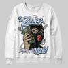 Jordan 11 Cool Grey DopeSkill Sweatshirt Rolling in Money Graphic Streetwear - White
