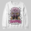 Pink Sneakers DopeSkill Sweatshirt New Trapped Graphic Streetwear - White