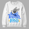 Royal Blue Sneakers DopeSkill Sweatshirt Juneteenth 1865 Graphic Streetwear - White