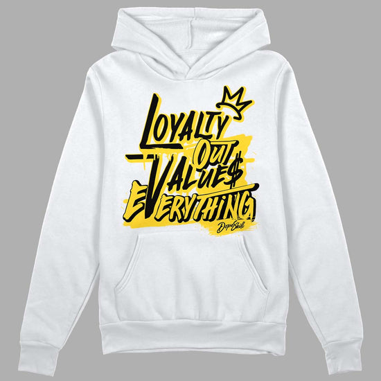 Jordan 4 Tour Yellow Thunder DopeSkill Hoodie Sweatshirt LOVE Graphic Streetwear - White 