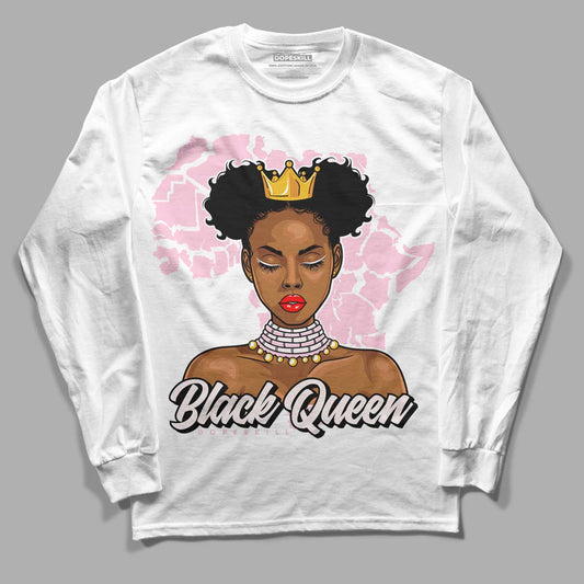 Dunk Low LX Pink Foam DopeSkill Long Sleeve T-Shirt Black Queen Graphic Streetwear - White