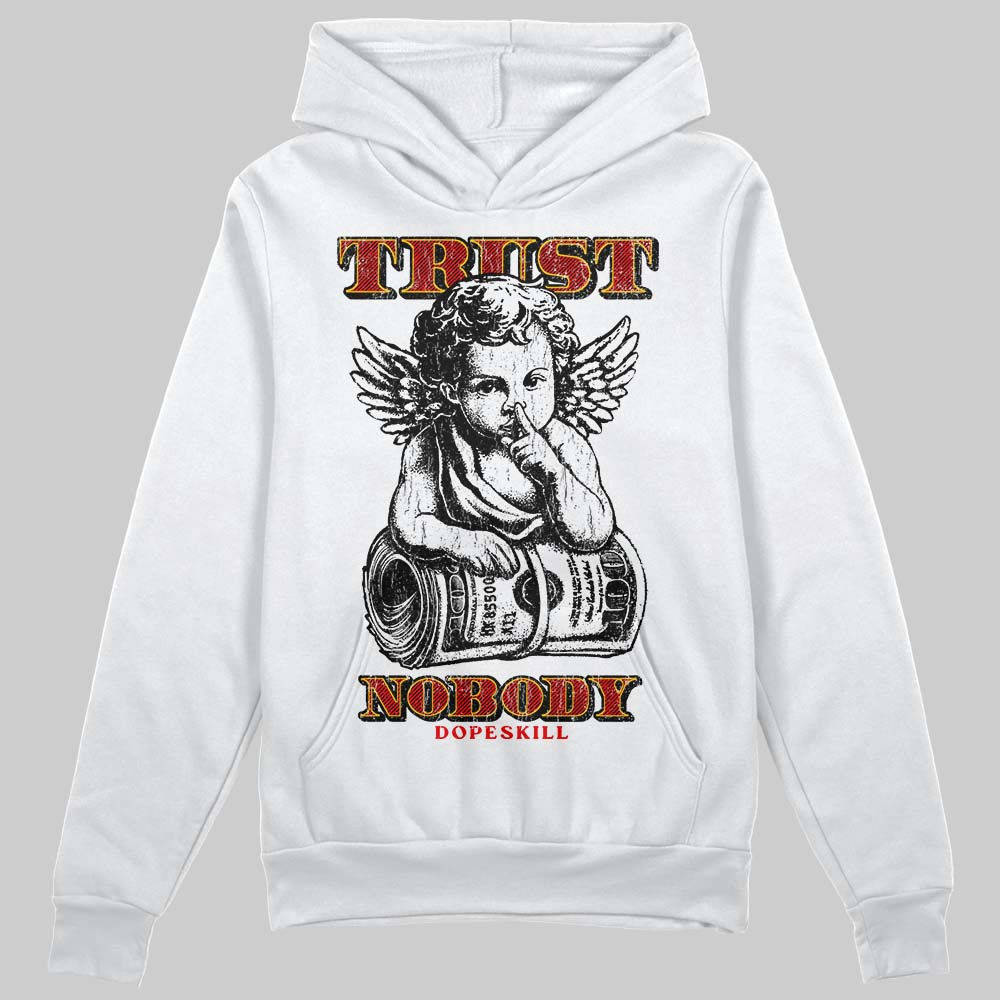 Red Sneakers DopeSkill Hoodie Trust Nobody Graphic Streetwear - White