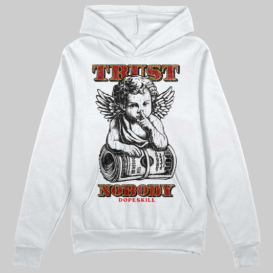 Red Sneakers DopeSkill Hoodie Trust Nobody Graphic Streetwear - White
