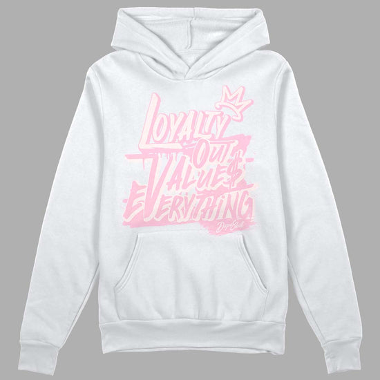 Dunk Low LX Pink Foam DopeSkill Hoodie Sweatshirt LOVE Graphic Streetwear - White