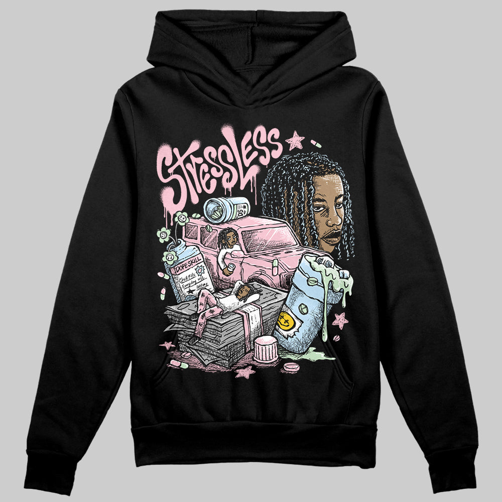 Jordan 4 Retro Valentine's Day (2026) (GS) DopeSkill Hoodie Sweatshirt Stressless Graphic Streetwear - Black