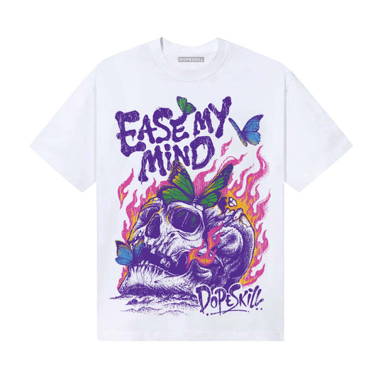 PURPLE Sneakers DopeSkill T-Shirt Ease My Mind Graphic Streetwear - White