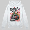 Red Sneakers DopeSkill Hoodie Sweatshirt Ease My Mind Graphic Streetwear - White
