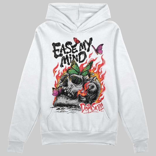 Red Sneakers DopeSkill Hoodie Sweatshirt Ease My Mind Graphic Streetwear - White