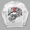 Jordan 2 Cement Grey DopeSkill Long Sleeve T-Shirt Loser Lover Graphic Streetwear - White