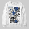 Jordan 1 Low Travis Scott x Fragment DopeSkill Sweatshirt Side Hustle Graphic Streetwear - White 