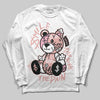 Jordan 1 Low OG “Rust Pink” DopeSkill Long Sleeve T-Shirt Smile Through The Pain Graphic Streetwear - White 