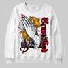 Jordan 7 Retro Cardinal DopeSkill Sweatshirt Trust God Graphic Streetwear - White