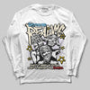 Jordan 17 Retro Low SP Infinite Archives DopeSkill Long Sleeve T-Shirt Distorted Realms Graphic Streetwear - White