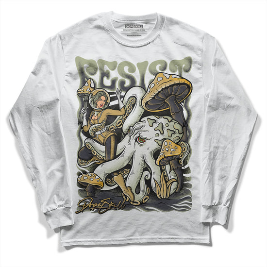 Jordan 5 Jade Horizon DopeSkill Long Sleeve T-Shirt Resist Graphic Streetwear - White 