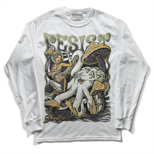 Jordan 5 Jade Horizon DopeSkill Long Sleeve T-Shirt Resist Graphic Streetwear - White 