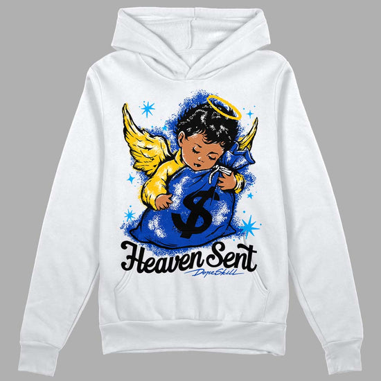 Jordan 14 “Laney” DopeSkill Hoodie Sweatshirt Heaven Sent Graphic Streetwear - White