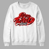 Jordan 4 Retro Red Cement DopeSkill Sweatshirt Rare Breed Type Graphic Streetwear - White