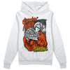 Dunk Low Team Dark Green Orange DopeSkill Hoodie Sweatshirt Stackin Mines Graphic Streetwear - White