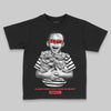 Red Sneakers DopeSkill Toddler Kids T-shirt Scared Money Don't Make No Money Graphic Streetwear - Black