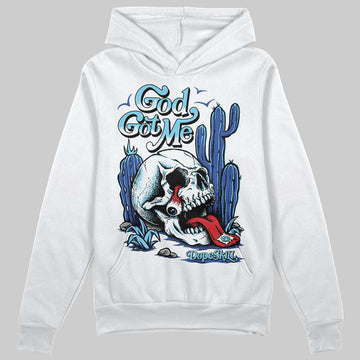 Dunk Low Argon DopeSkill Hoodie Sweatshirt God Got Me Graphic Streetwear - White 