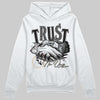 Jordan 5 Retro Reverse Metallic DopeSkill Hoodie Sweatshirt Trust No One Graphic Streetwear - White