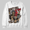 Jordan 9 'Olive' DopeSkill Sweatshirt Don't Kill My Vibe Graphic Streetwear - White