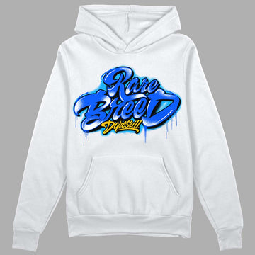 Royal Blue Sneakers DopeSkill Hoodie Sweatshirt Rare Breed Type Graphic Streetwear - White