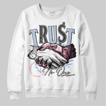 Jordan 3 GS “Cobalt Bliss” DopeSkill Sweatshirt Trust No One Graphic Streetwear - White
