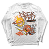 Jordan 3 Georgia Peach DopeSkill Long Sleeve T-Shirt Break Through Graphic Streetwear - White