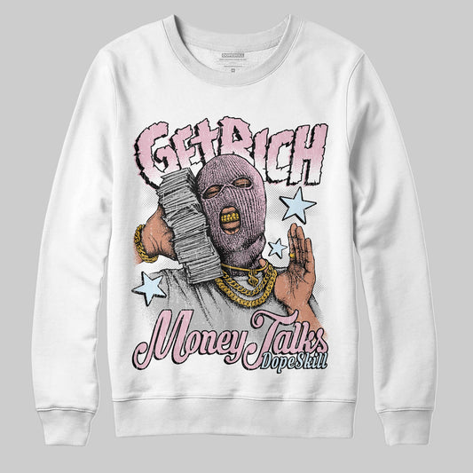Jordan 5 OG “35th Anniversary” DopeSkill Sweatshirt Get Rich Graphic Streetwear - White