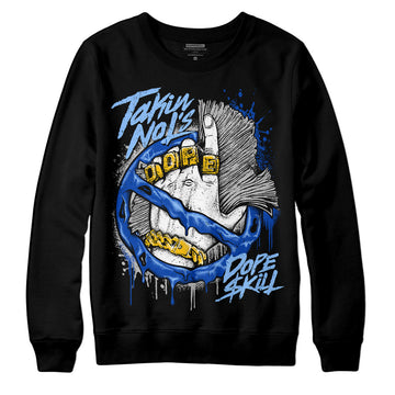 Jordan 5 Racer Blue DopeSkill Sweatshirt Takin No L's Graphic Streetwear - Black